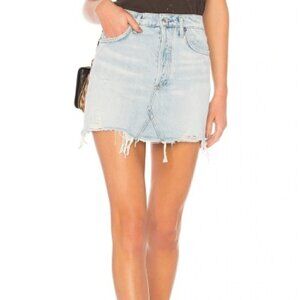 Agolde Quinn High Rise Skirt in Vega